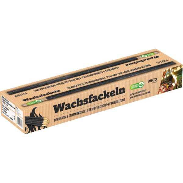 Wachsfackel 60cm 90 min.