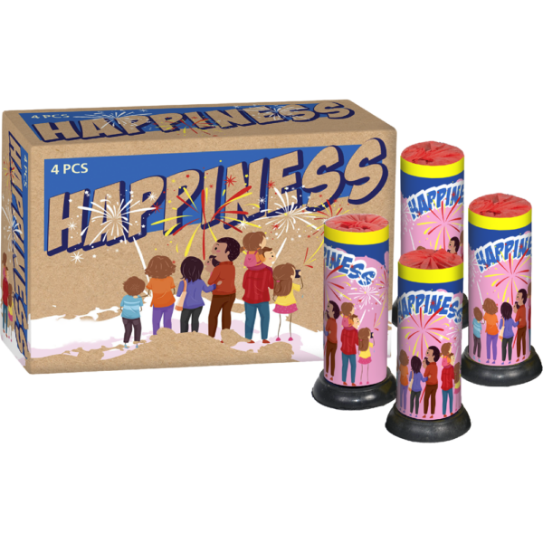 Happiness 4er Schachtel (F1reworks365)