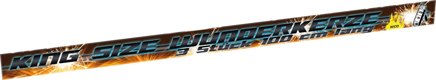 King Size Wunderkerzen 1m (NICO)